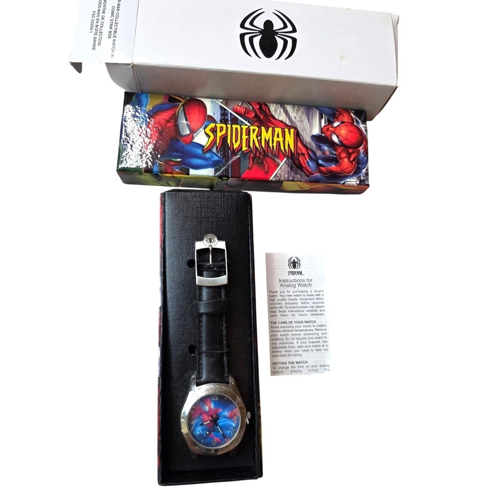Marvel Spider-Man Collectible Watch 2004 Comic Strip Box Japan FSC:53259-1 F1